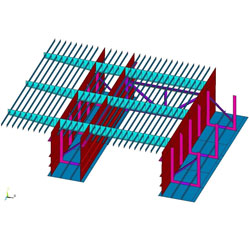 Поверхностная модель секции моста